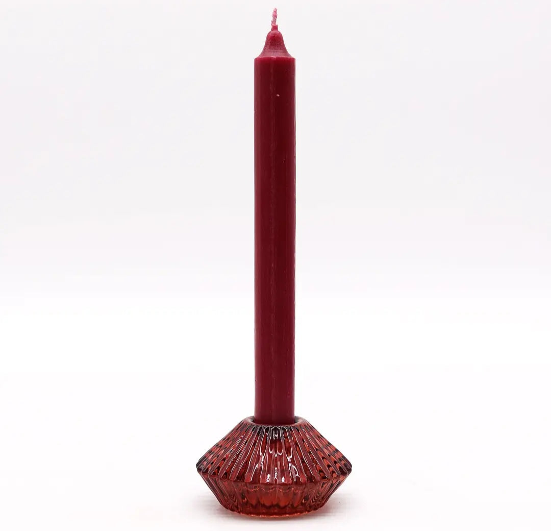 Flower Flip Candle / Tealight Holder - Vampire Red