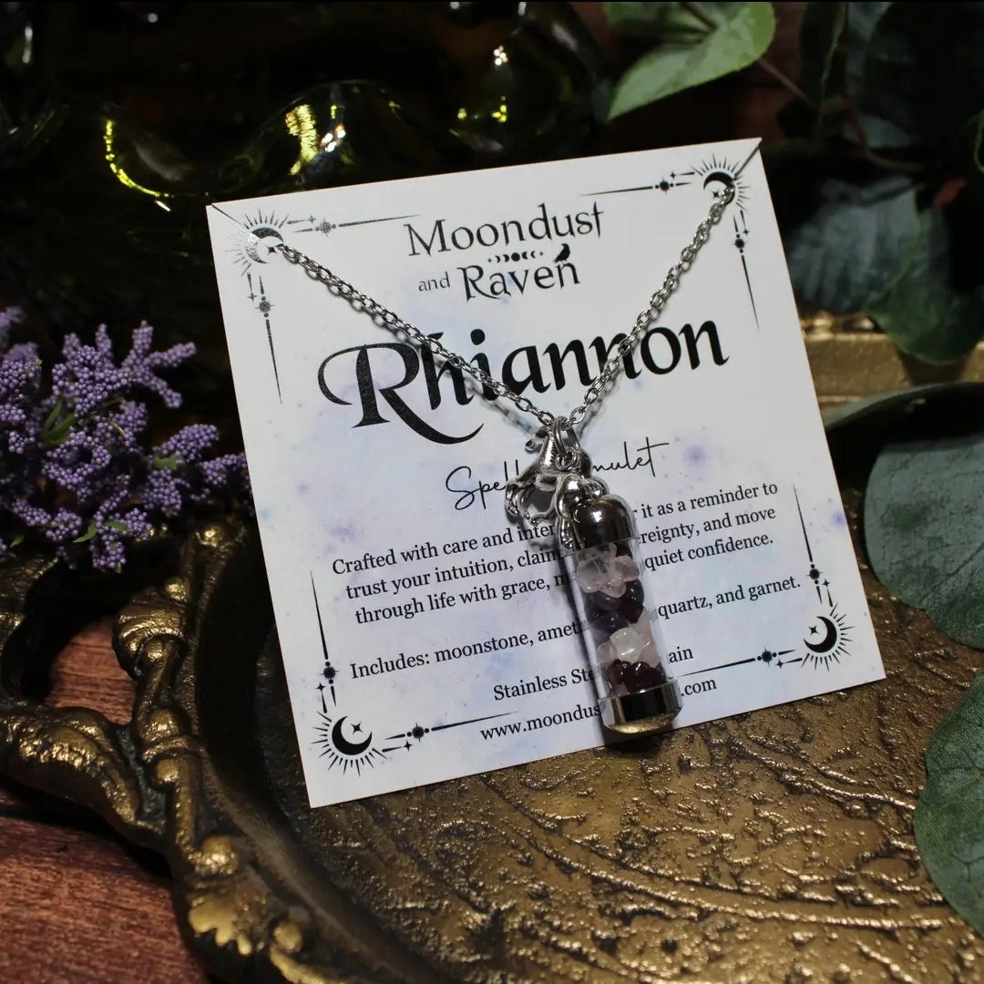 Rhiannon Spell Jar Amulet Necklace