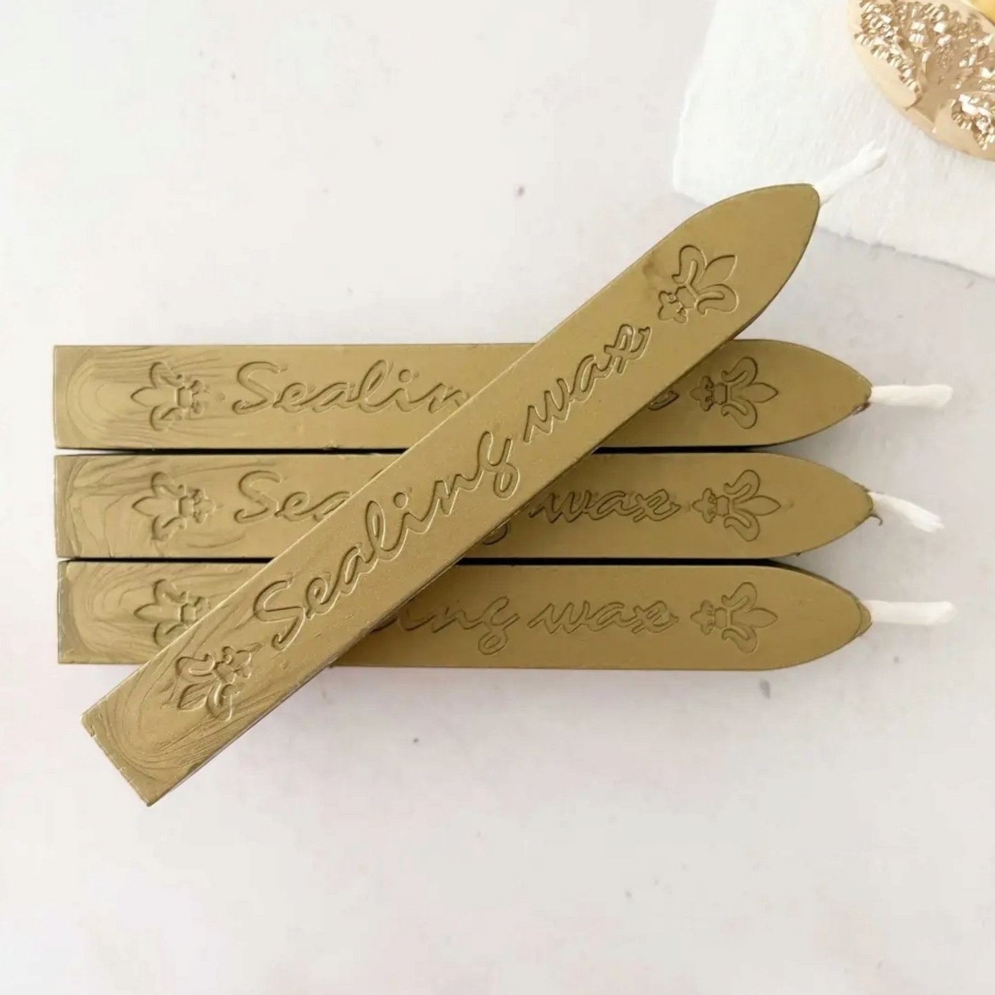 1 x Sealing Wax Stick with Wick- Vintage Brass