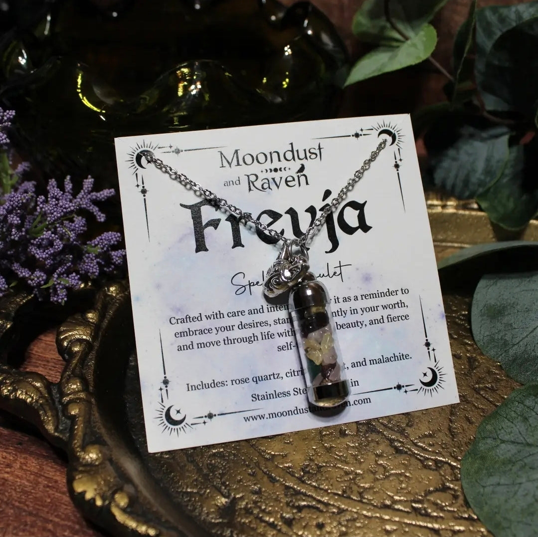 Freyja Spell Jar Amulet Necklace