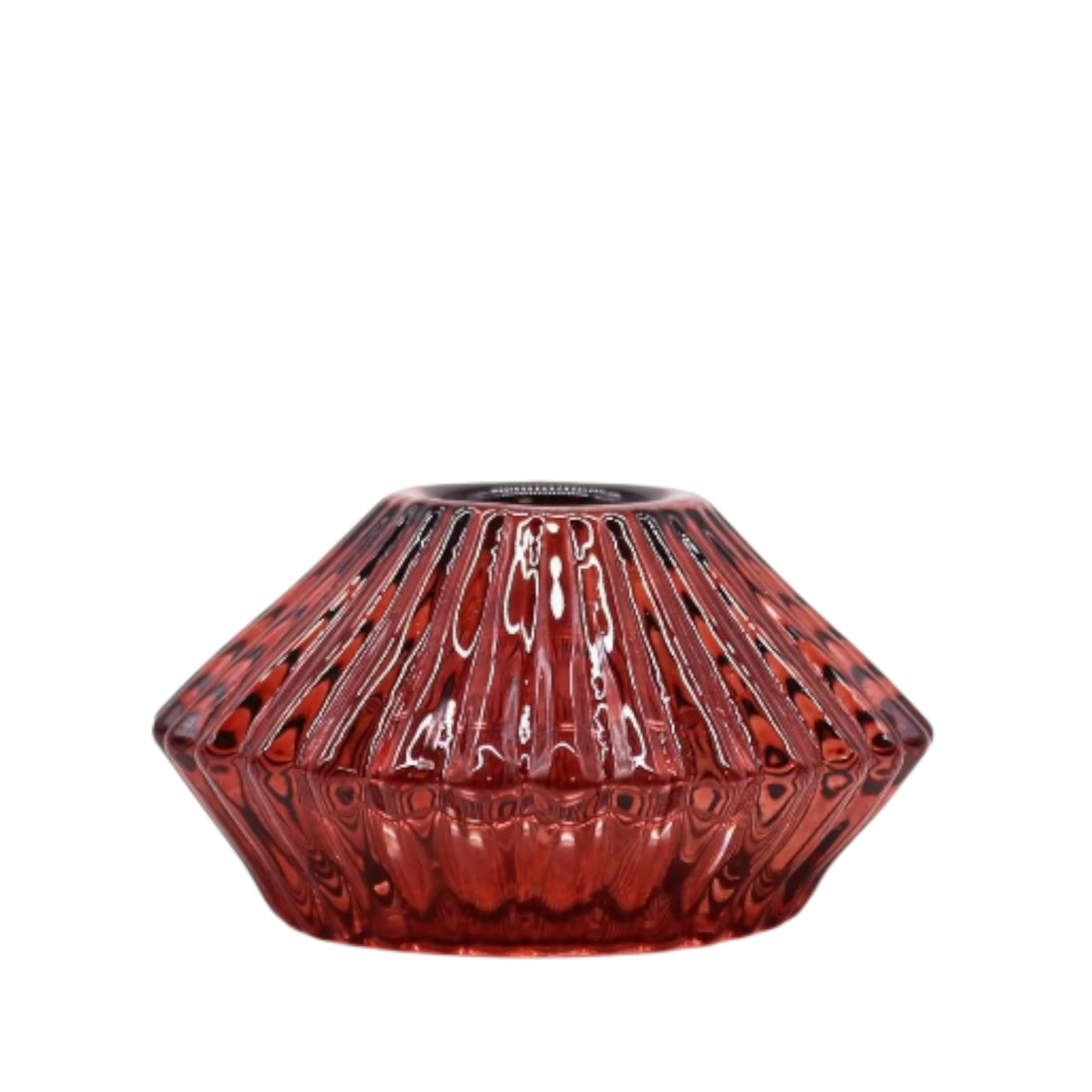 Flower Flip Candle / Tealight Holder - Vampire Red