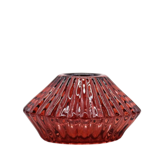 Flower Flip Candle / Tealight Holder - Vampire Red