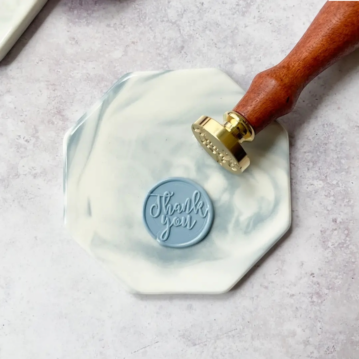 Ceramic Wax Stamp Mat- Blue