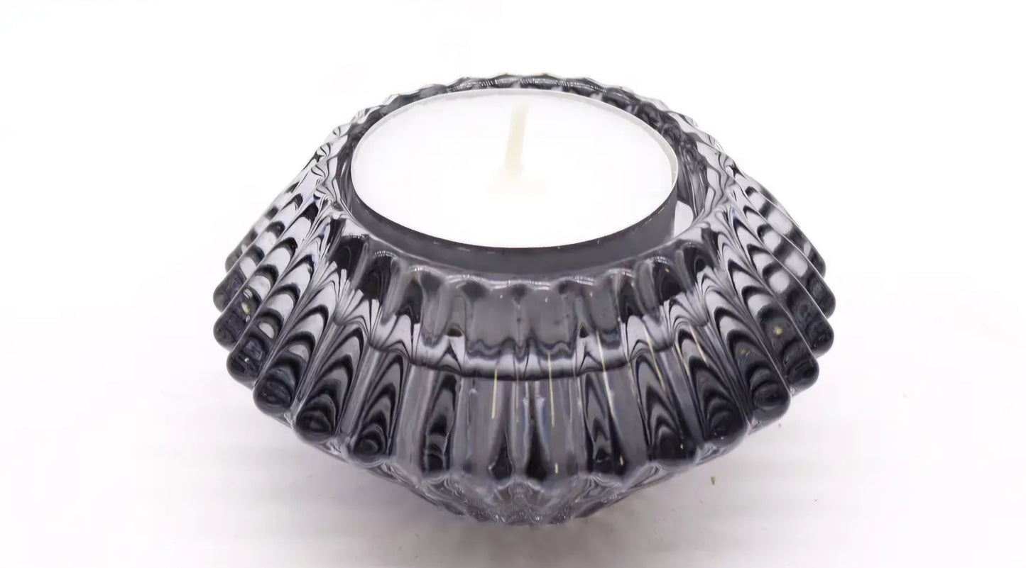 Flower Flip Candle / Tealight Holder - Midnight Grey