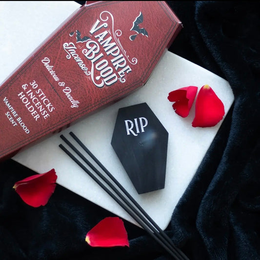 Gothic Vampire Blood Incense Sticks with Coffin Holder