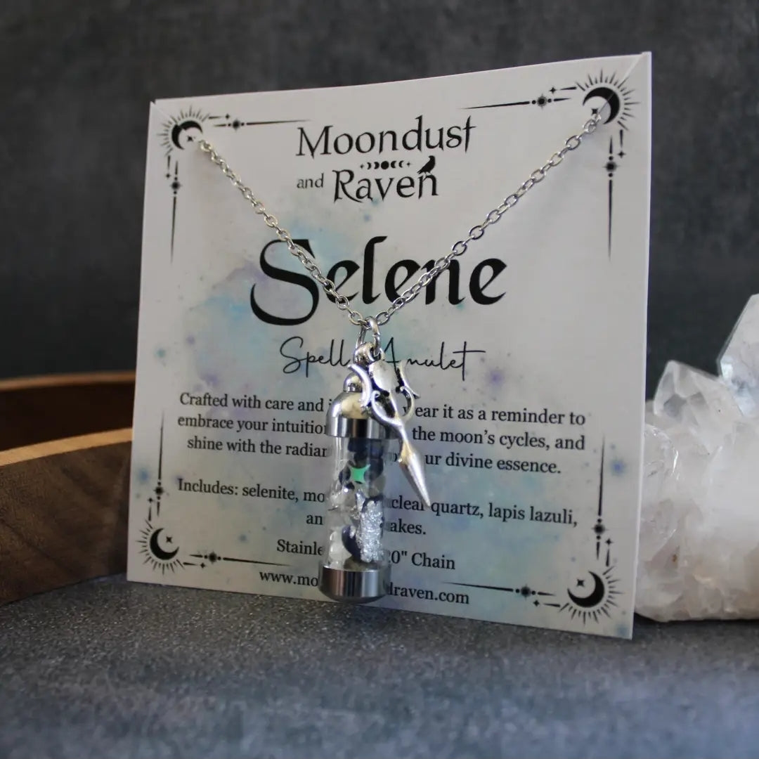 Selene Spell Jar Amulet Necklace