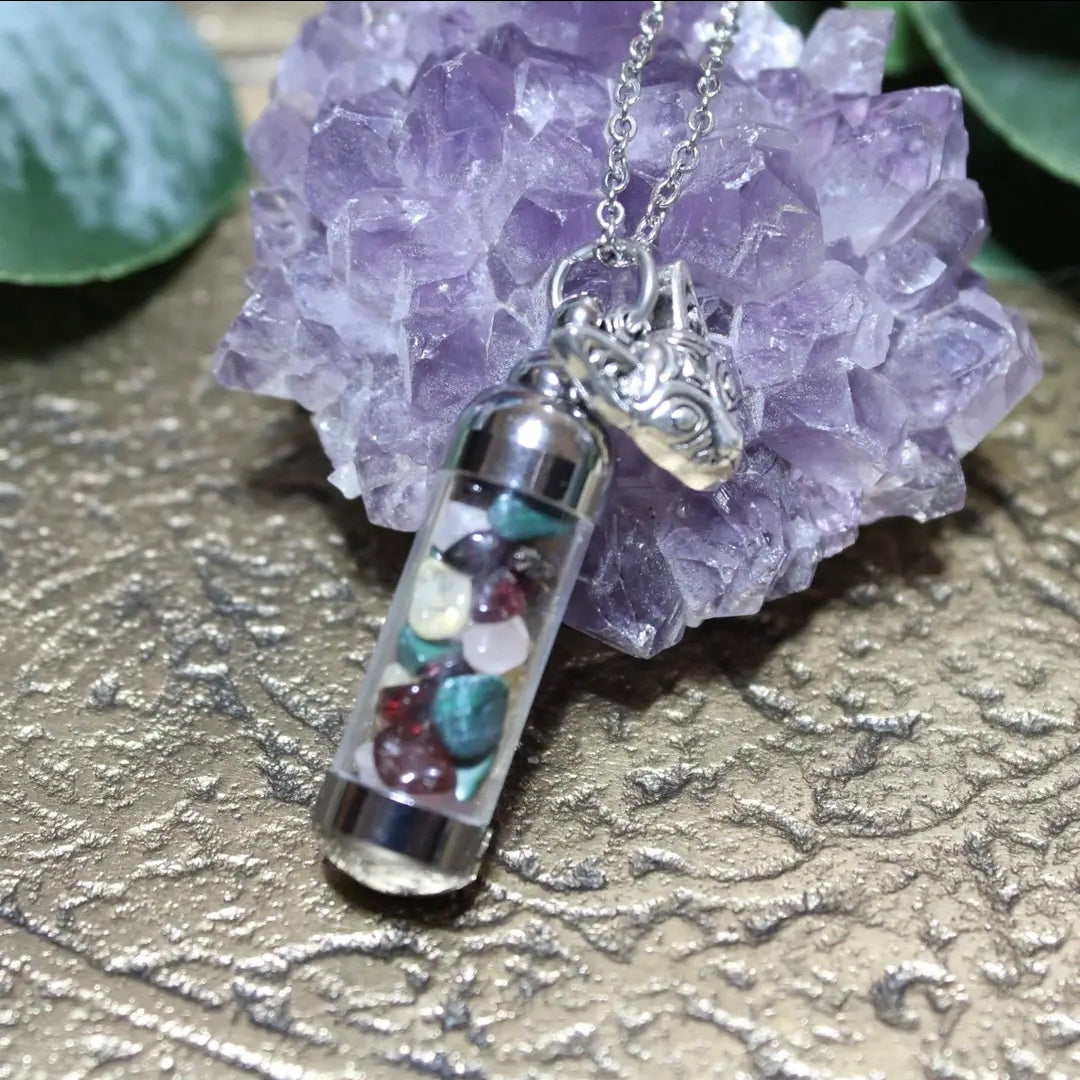 Freyja Spell Jar Amulet Necklace