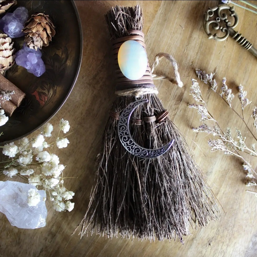 Crescent Moon Witches' Broom