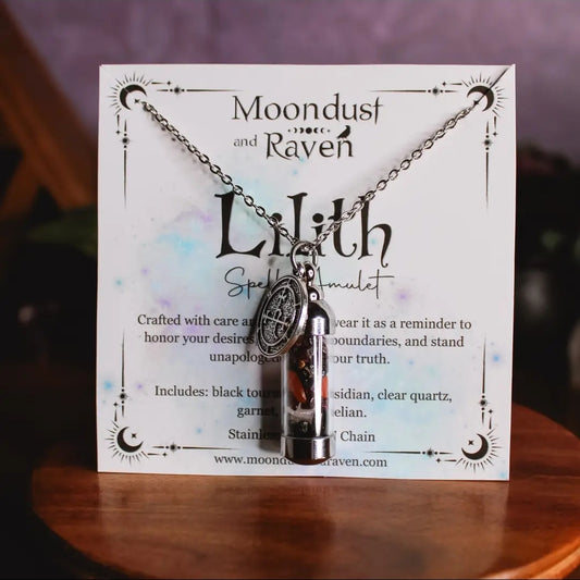 Lilith Spell Jar Amulet Necklace