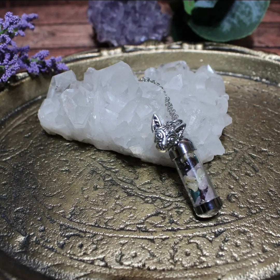 Freyja Spell Jar Amulet Necklace