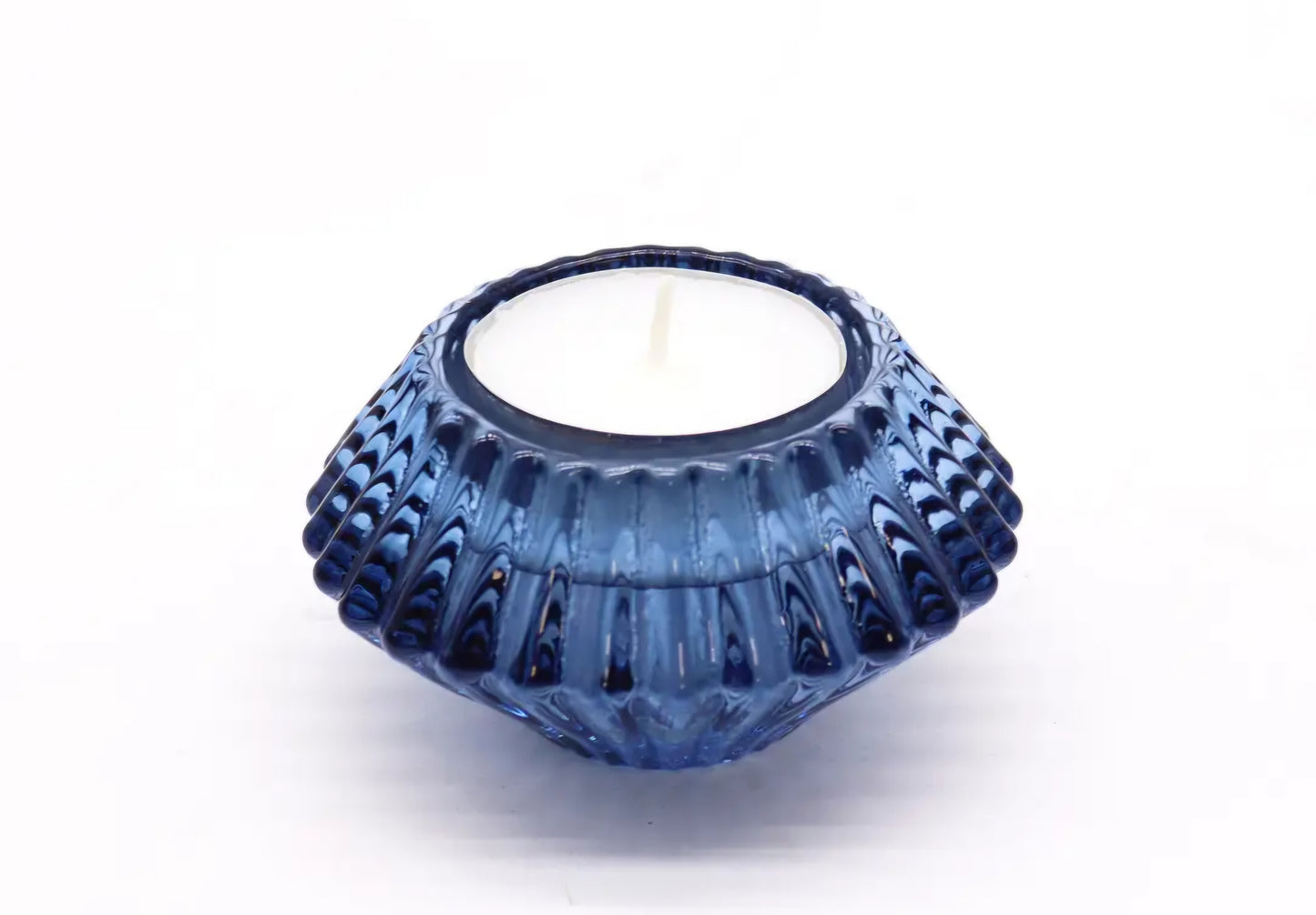 Flower Flip Candle / Tealight Holder - Royal Blue