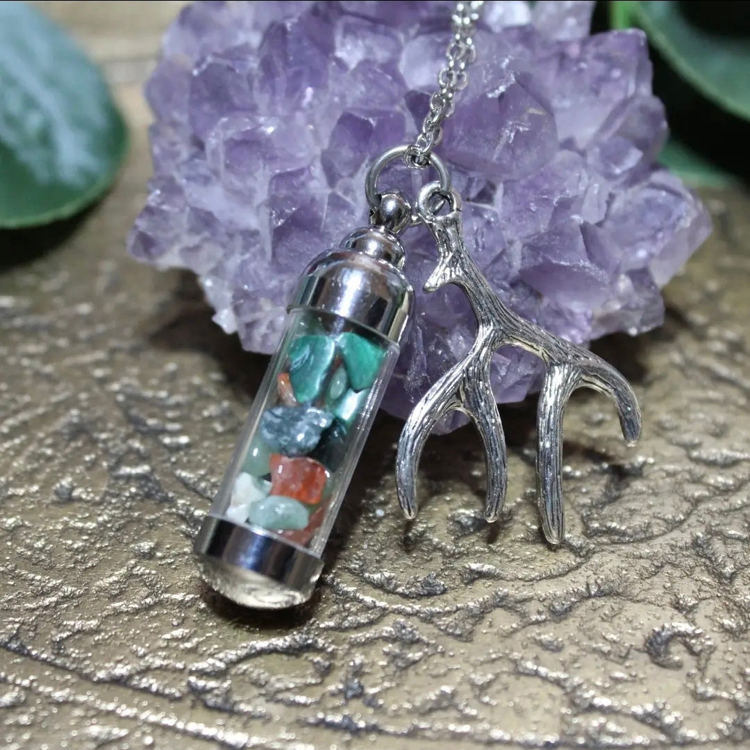 Elen of the Ways Spell Jar Amulet Necklace