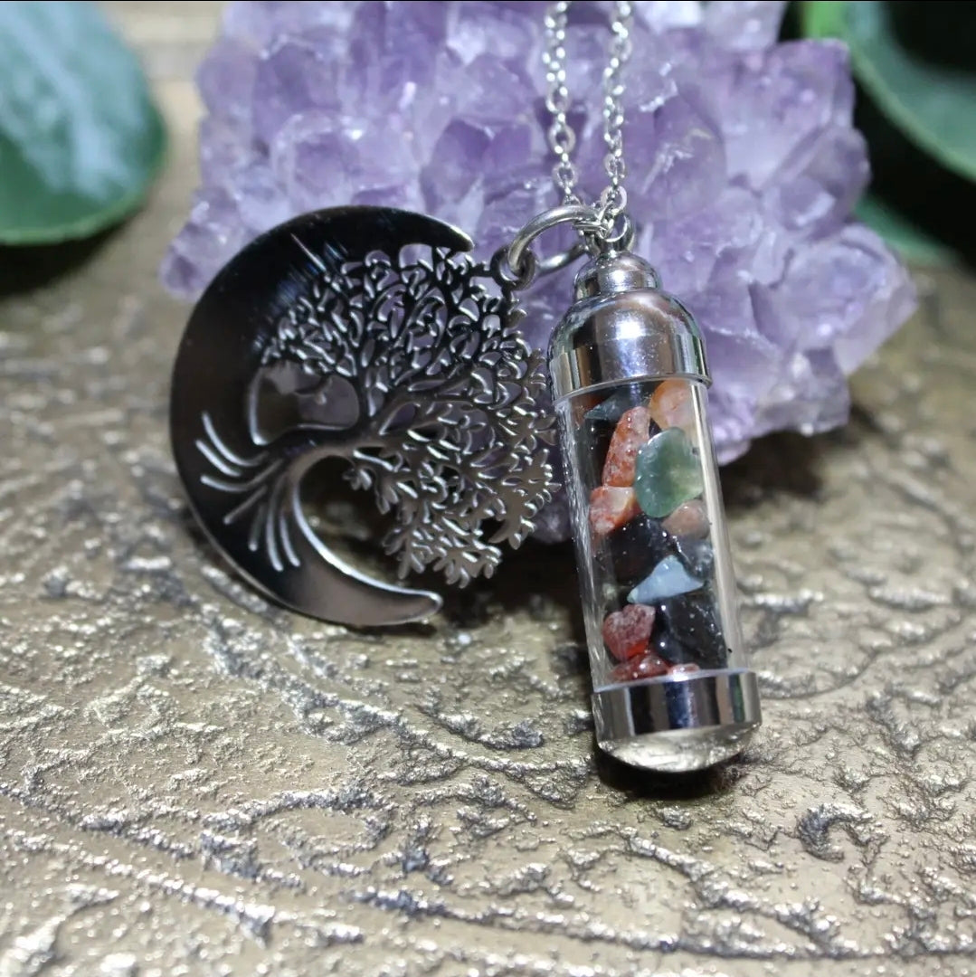 Gaia Spell Jar Amulet Necklace