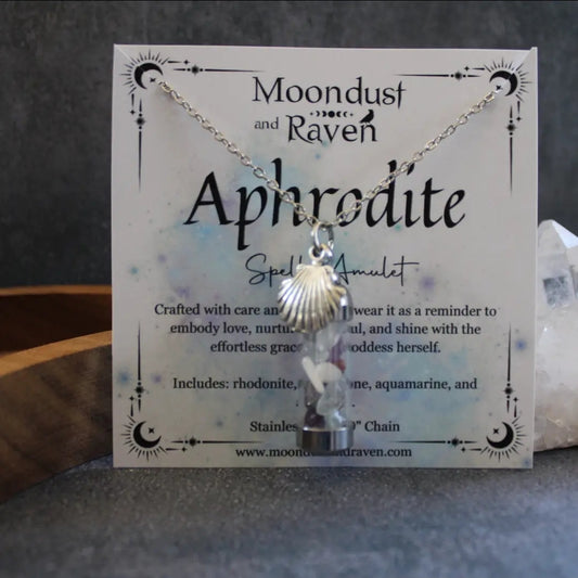 Aphrodite Spell Jar Amulet Necklace