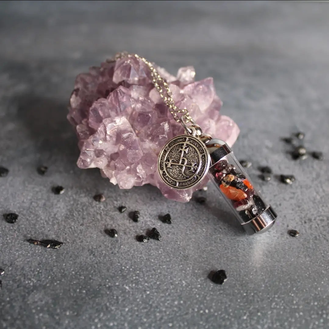 Lilith Spell Jar Amulet Necklace