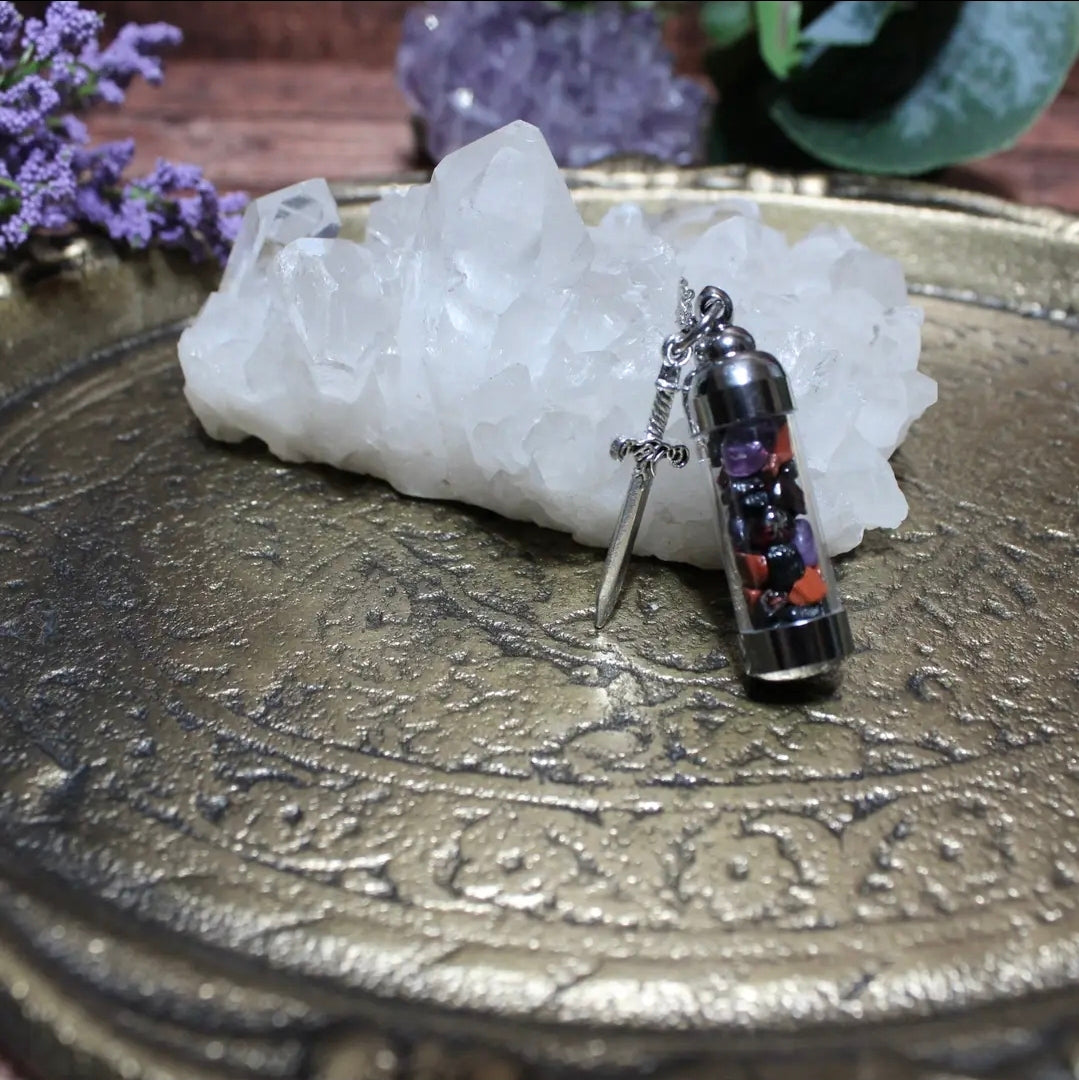 Kali Spell Jar Amulet Necklace