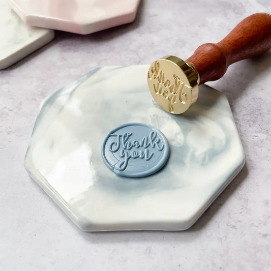 Ceramic Wax Stamp Mat- Blue